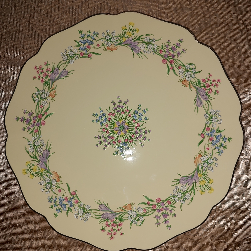 Vintage Fine Porcelain Lenox Floral Platter, The Spice Garden